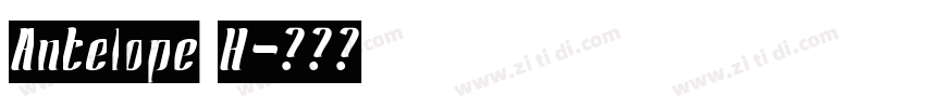Antelope H字体转换